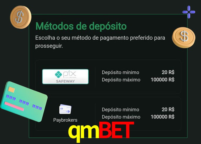 O cassino qmbet oferece uma grande variedade de métodos de pagamento